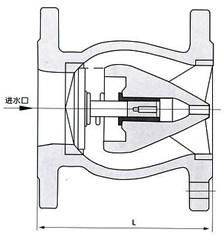 (DRVZ)H42X靜音式止回閥結(jié)構(gòu)圖
